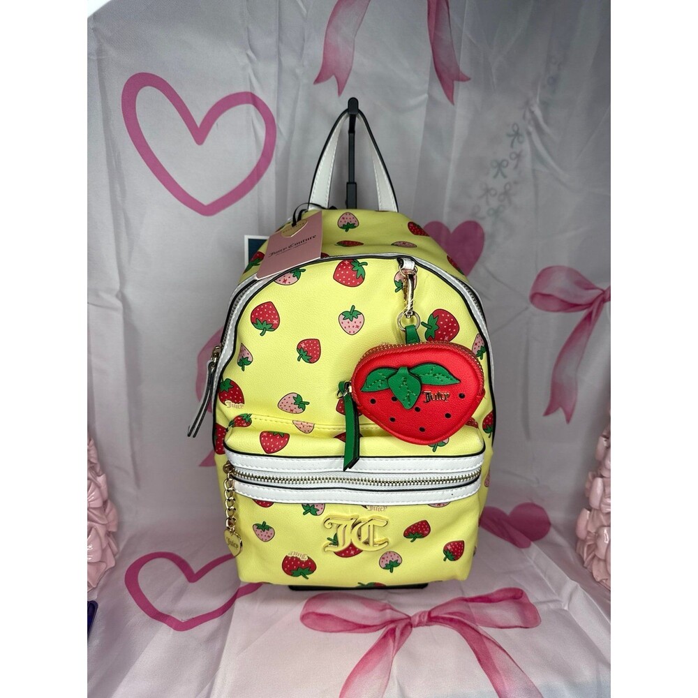 Juicy Couture Strawberry Yellow Backpack, Rare